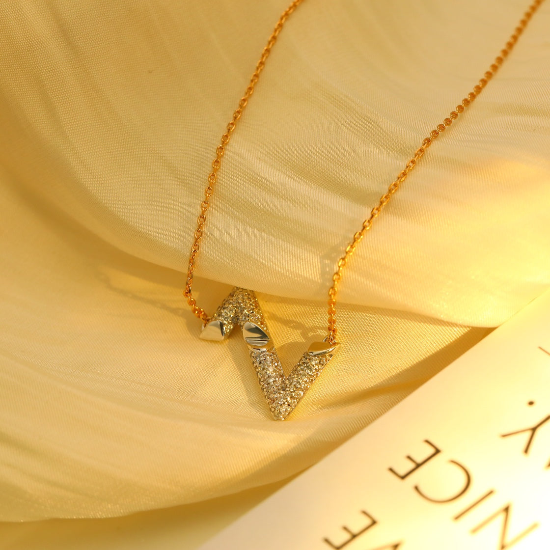 [Riva Jewelry]VOLT SILVER DIAMOND PEDANT NECKLACE