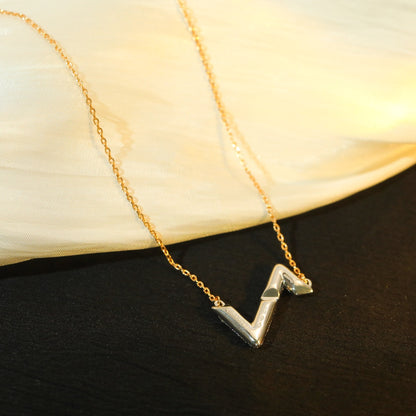 [Riva Jewelry]VOLT SILVER DIAMOND PEDANT NECKLACE