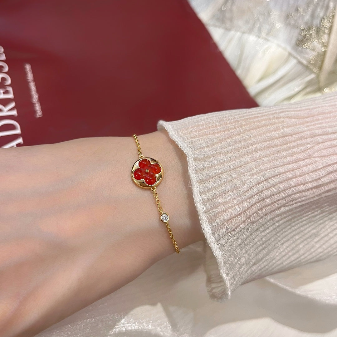 [Riva Jewelry]SUN PEDANT CARNELIAN BRACELET