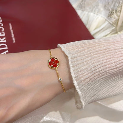[Riva Jewelry]SUN PEDANT CARNELIAN BRACELET