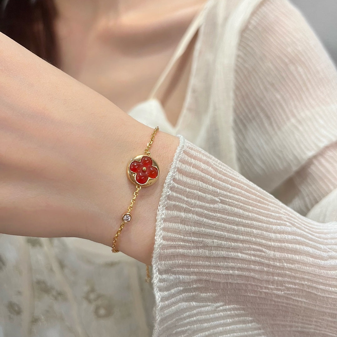 [Riva Jewelry]SUN PEDANT CARNELIAN BRACELET