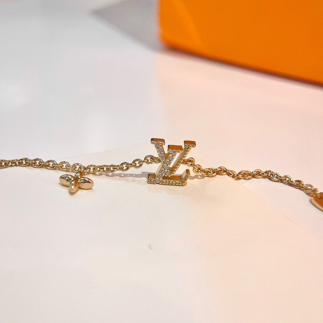 [Riva Jewelry]LOGO STAR MOTIF GOLD BRACELET