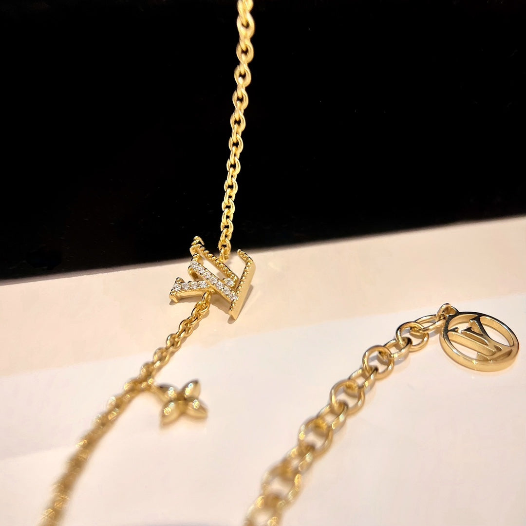 [Riva Jewelry]LOGO STAR MOTIF GOLD BRACELET