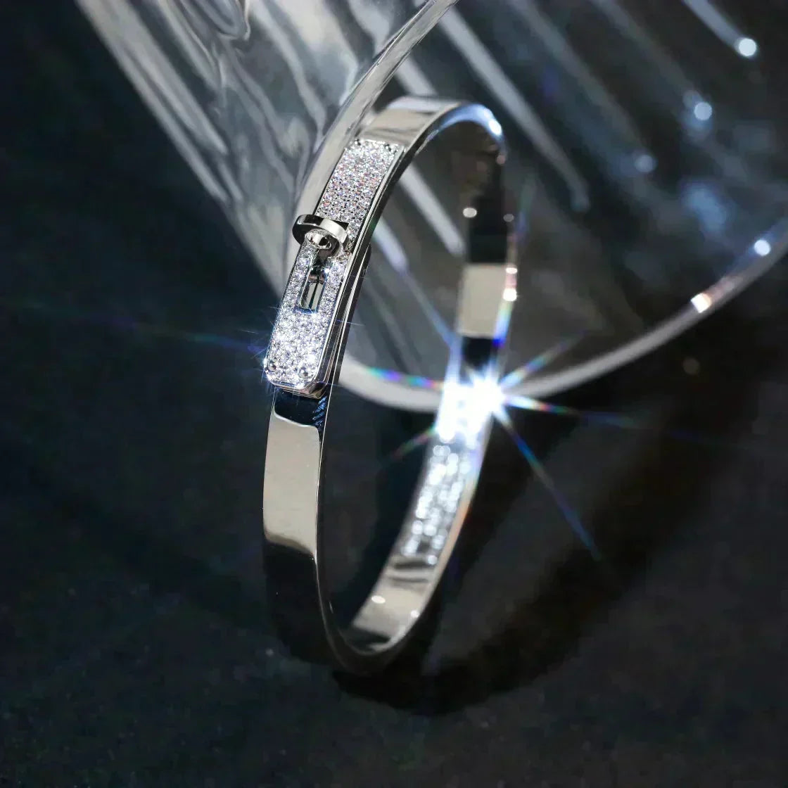 [Riva Jewelry]KELLY SILVER DIAMOND BRACELET