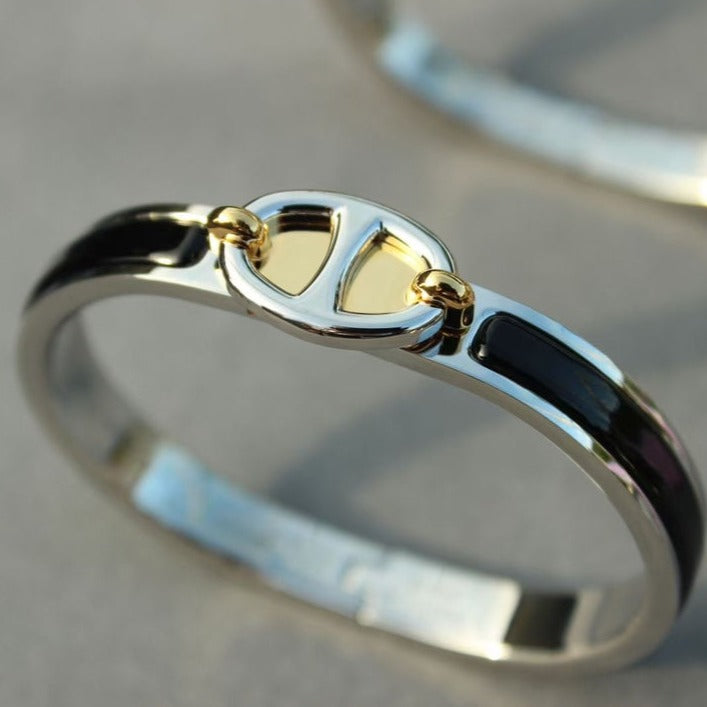 [Riva Jewelry]CLIC CHAINE SILVER BRACELET