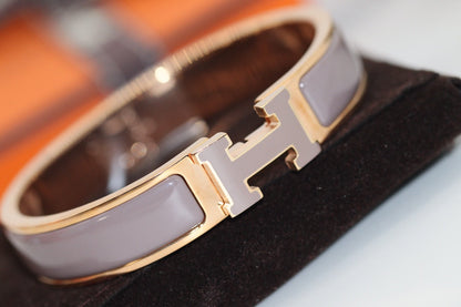 [Riva Jewelry]H BRACELET 12MM BROWN
