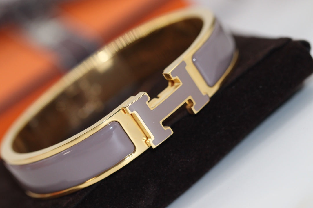 [Riva Jewelry]H BRACELET 12MM BROWN