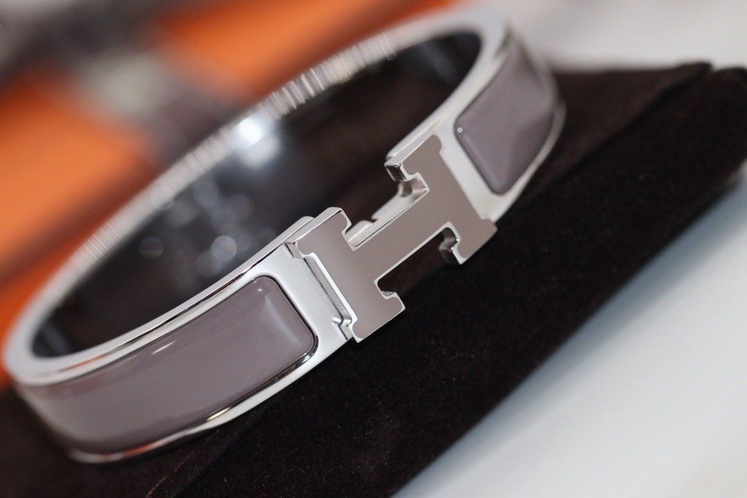 [Riva Jewelry]H BRACELET 12MM BROWN