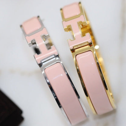 [Riva Jewelry]H BRACELET 12MM PINK
