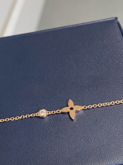 [Riva Jewelry]STAR DIAMOND ROSE GOLD BRACELET