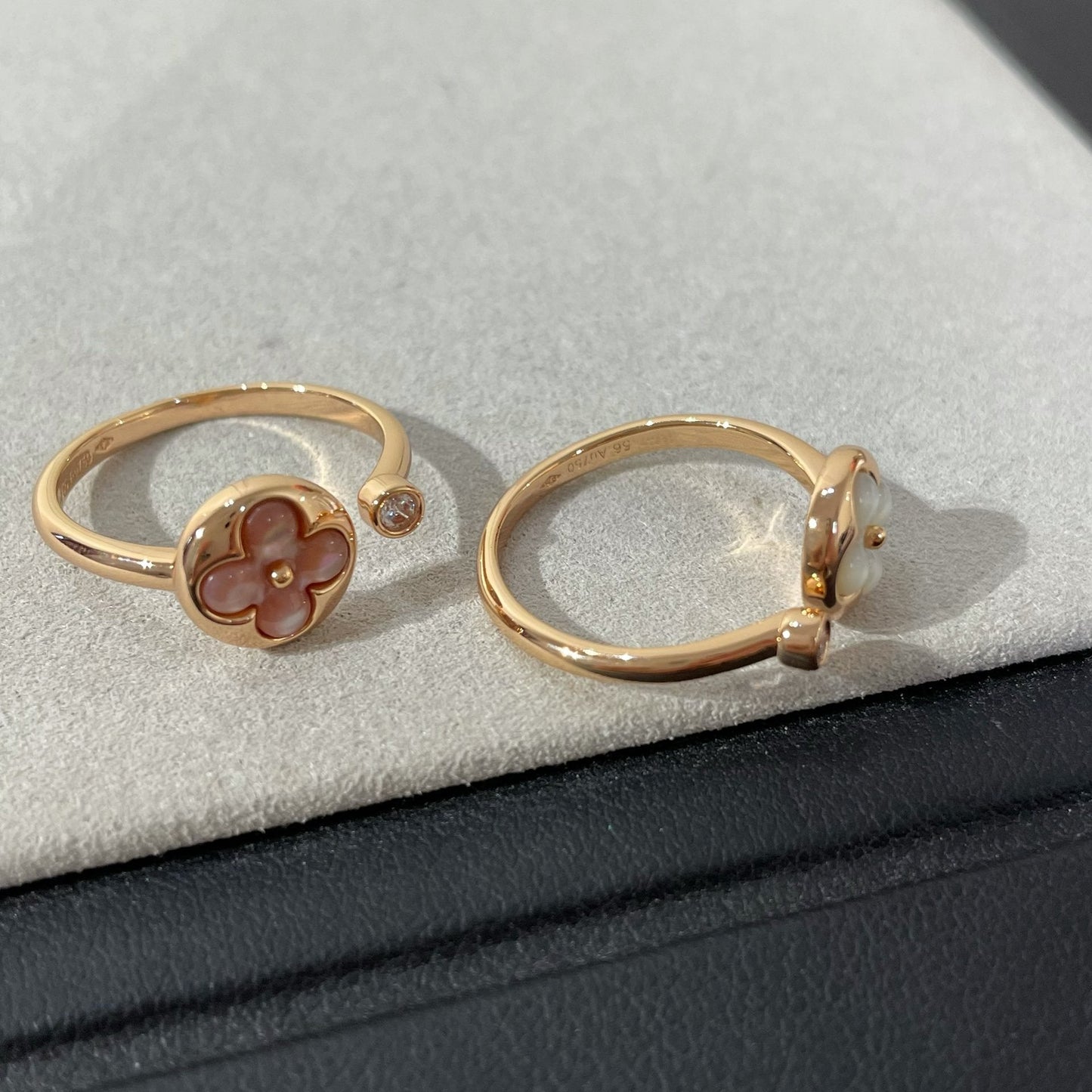 [Riva Jewelry]SUN 1 DIAMOND PINK MOP RING