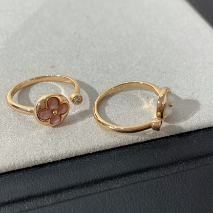 [Riva Jewelry]SUN 1 DIAMOND PINK MOP RING