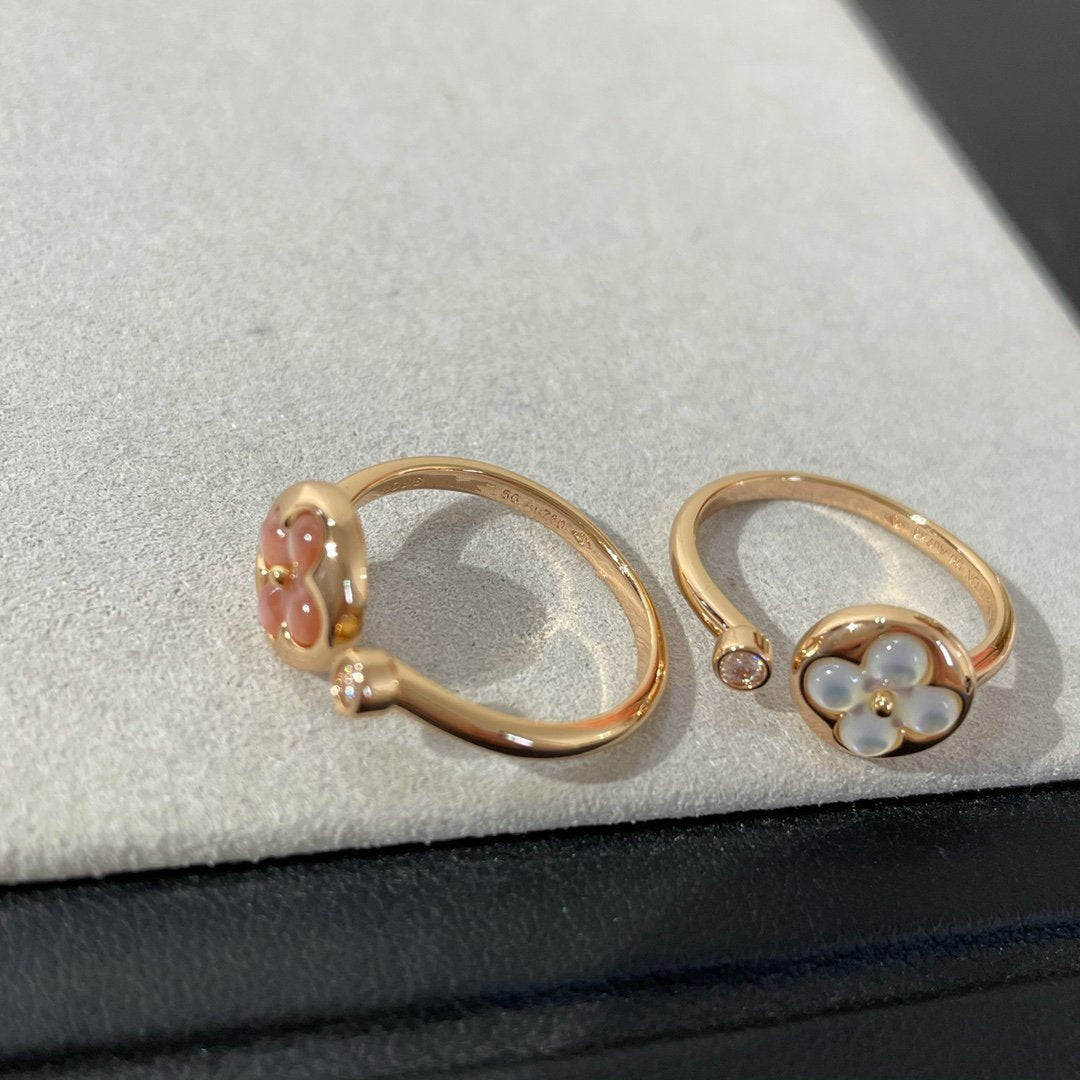 [Riva Jewelry]SUN 1 DIAMOND PINK MOP RING