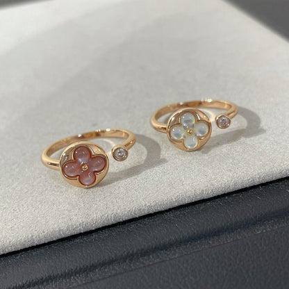 [Riva Jewelry]SUN 1 DIAMOND PINK MOP RING