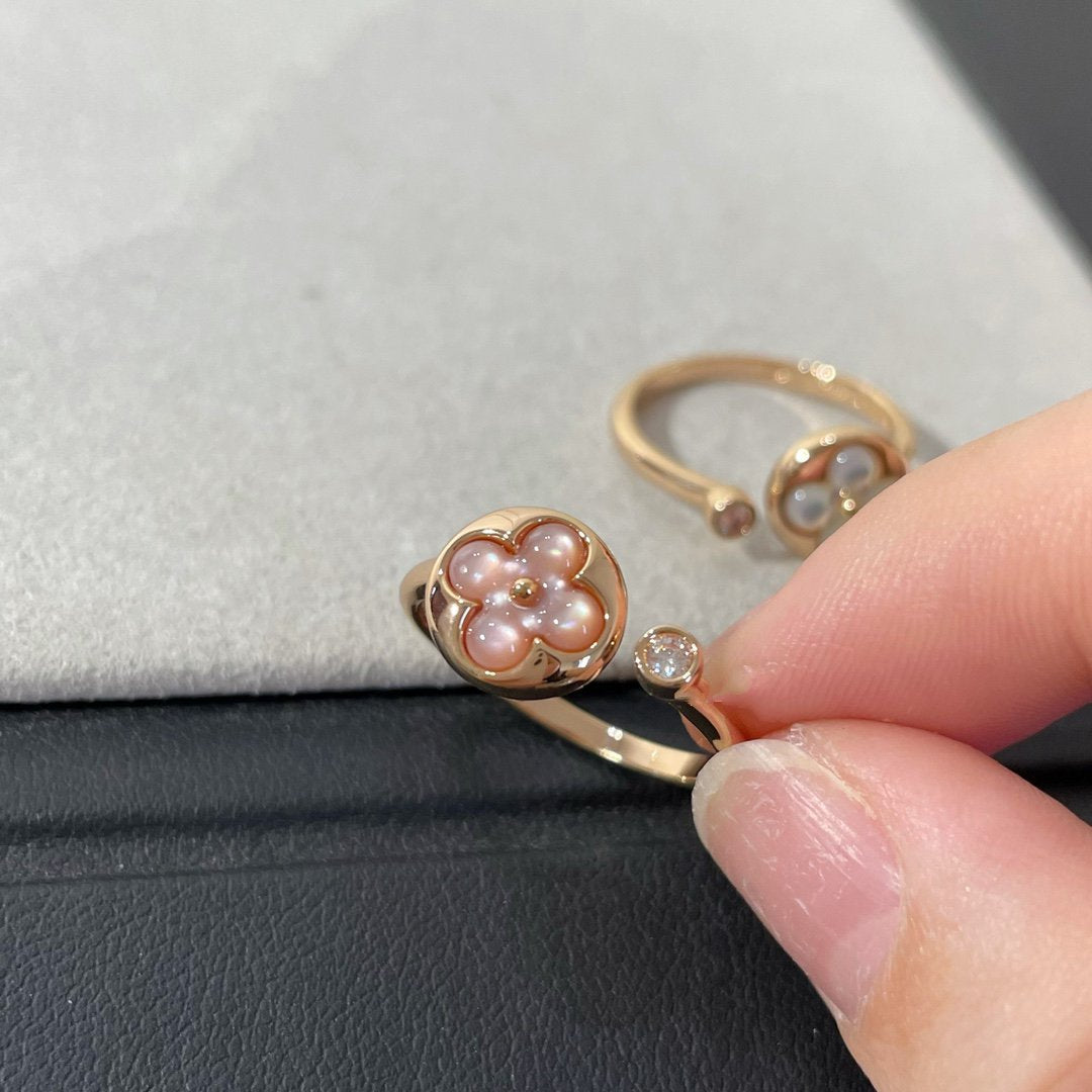 [Riva Jewelry]SUN 1 DIAMOND PINK MOP RING