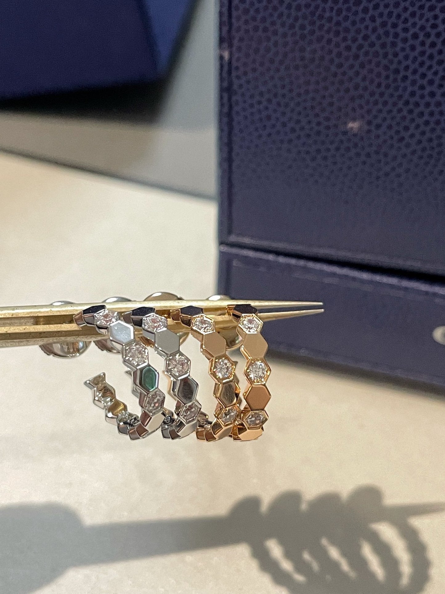 [Riva Jewelry]Hollow Design Four-Leaf Clover Flower Shape Ring