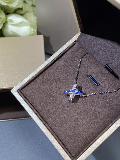 [Riva Jewelry]LIENS DIAMOND SILVER NECKLACE