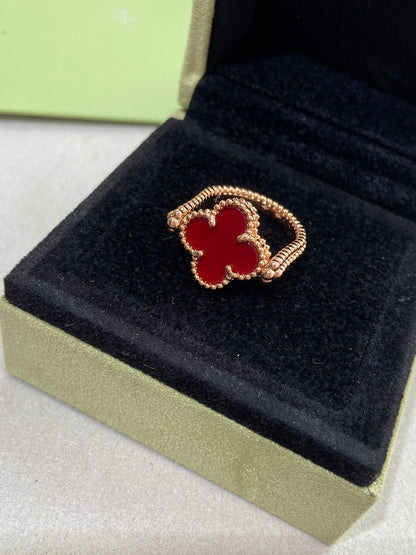 [Riva Jewelry]LUCKY CLOVER GOLD REVERSIBLE RING