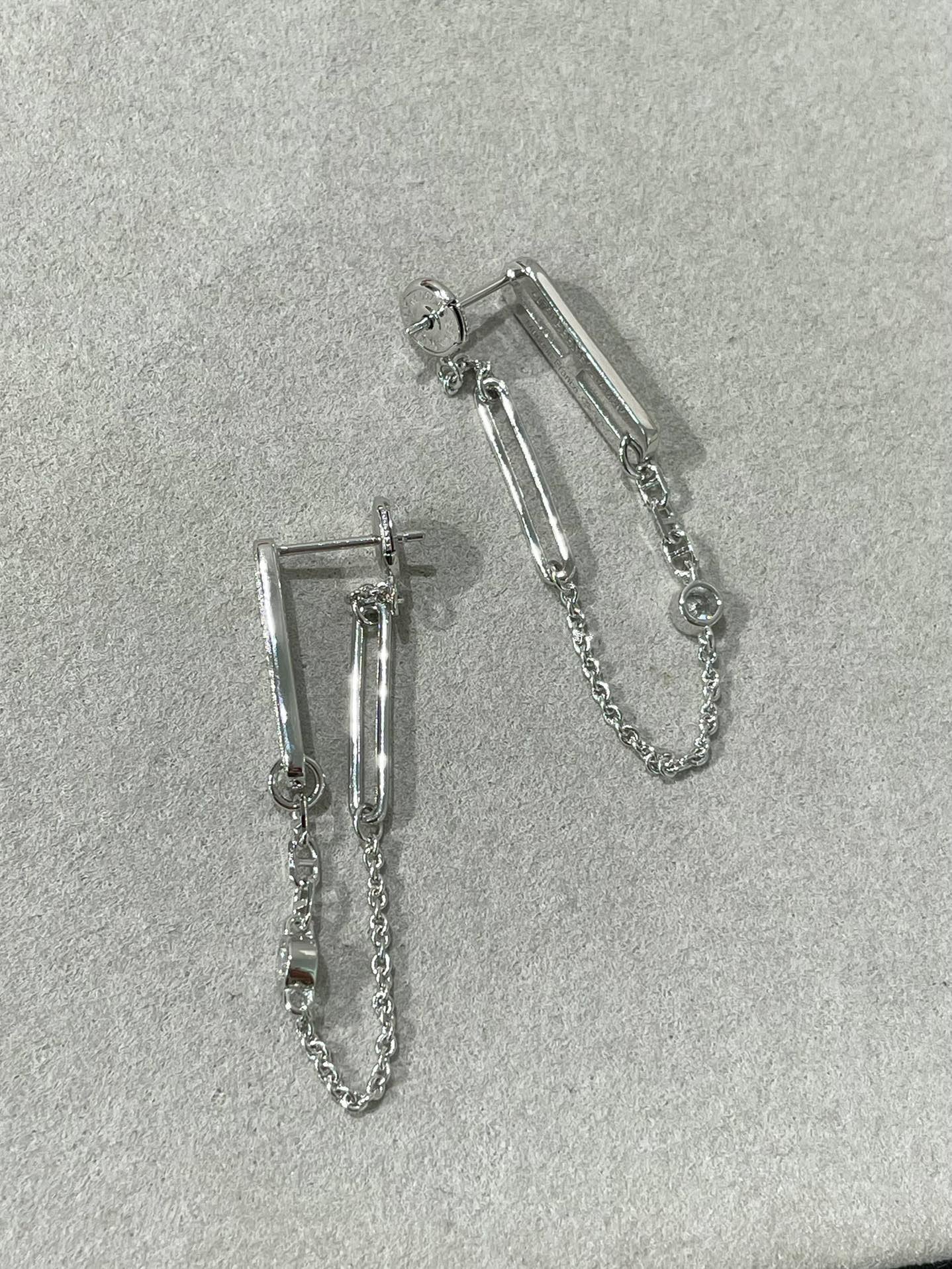 [Riva Jewelry]CHAINE CHAOS DIAMOND DROP EARRINGS