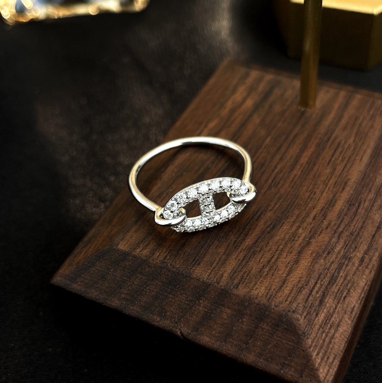 [Riva Jewelry]RONDE SMALL SILVER DIAMOND RING