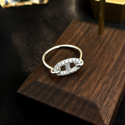 [Riva Jewelry]RONDE SMALL SILVER DIAMOND RING