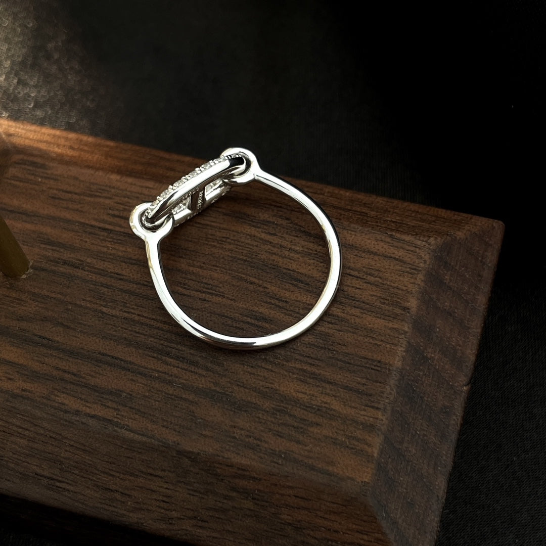 [Riva Jewelry]RONDE SMALL SILVER DIAMOND RING