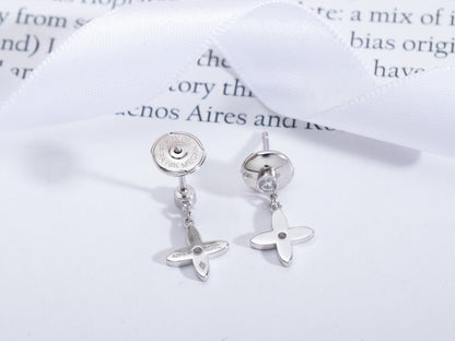 [Riva Jewelry]VIDYLLE SILVER DIAMOND MINI DROP EARRINGS