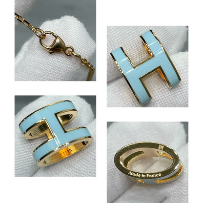 [Riva Jewelry]POP H SKY BLUE NECKLACE