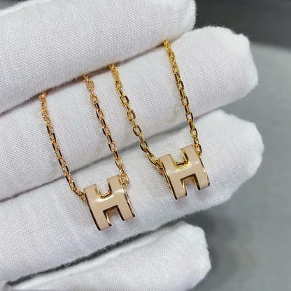 [Riva Jewelry]MINI POP H NECKLACE