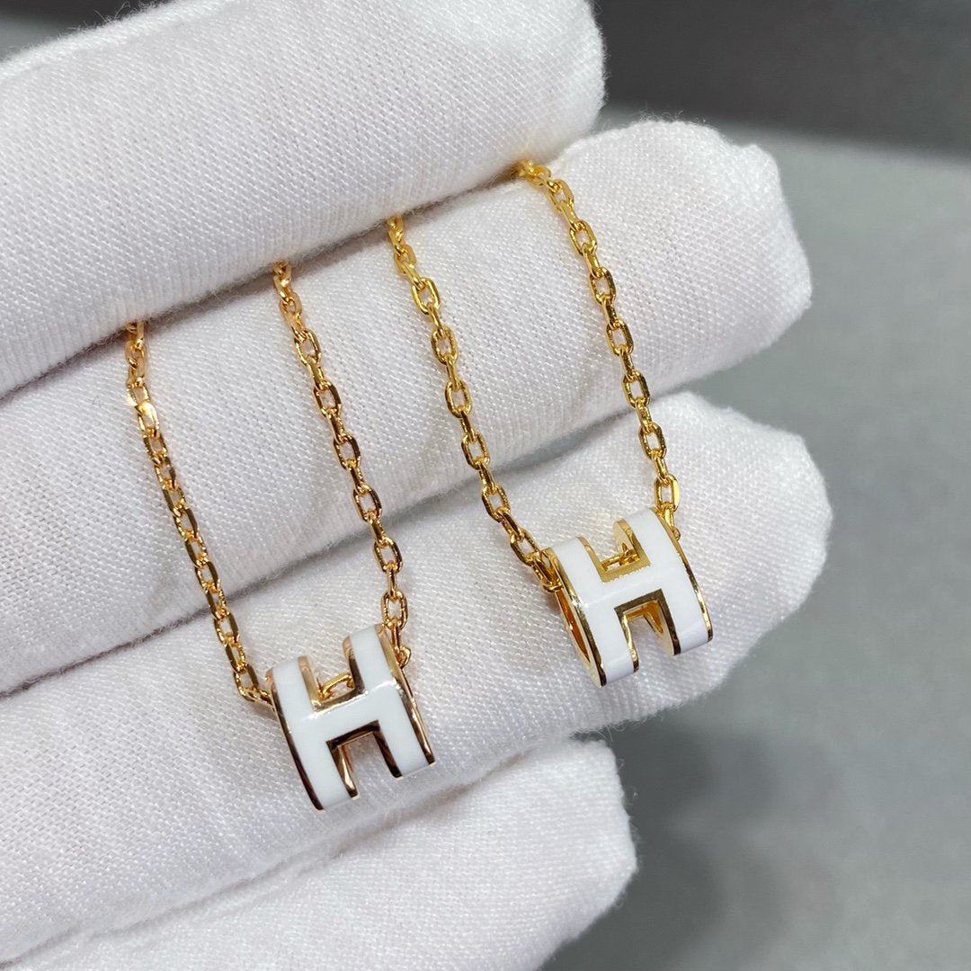 [Riva Jewelry]MINI POP H NECKLACE