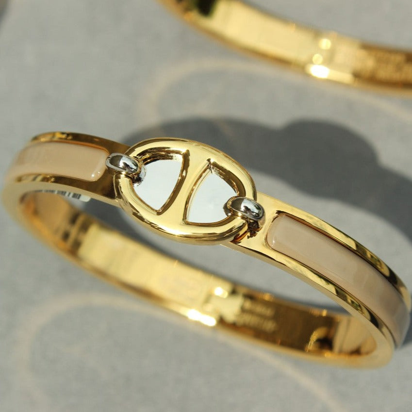 [Riva Jewelry]CLIC CHAINE GOLD BRACELET