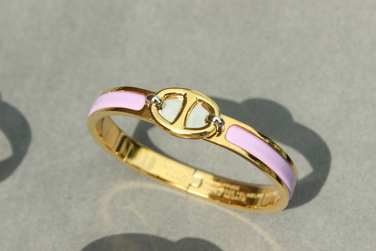 [Riva Jewelry]CLIC CHAINE GOLD BRACELET
