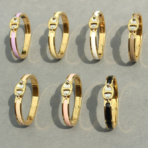 [Riva Jewelry]CLIC CHAINE GOLD BRACELET