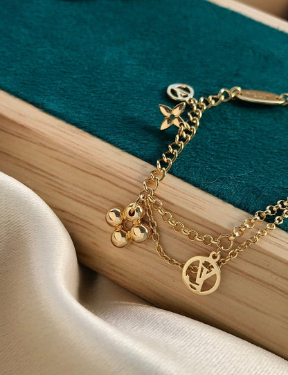[Riva Jewelry]BLOOMING ROSE GOLD MOP BRACELET