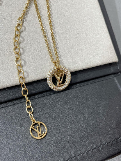[Riva Jewelry]BY NIGHT DIAMOND PAVED NECKLACE