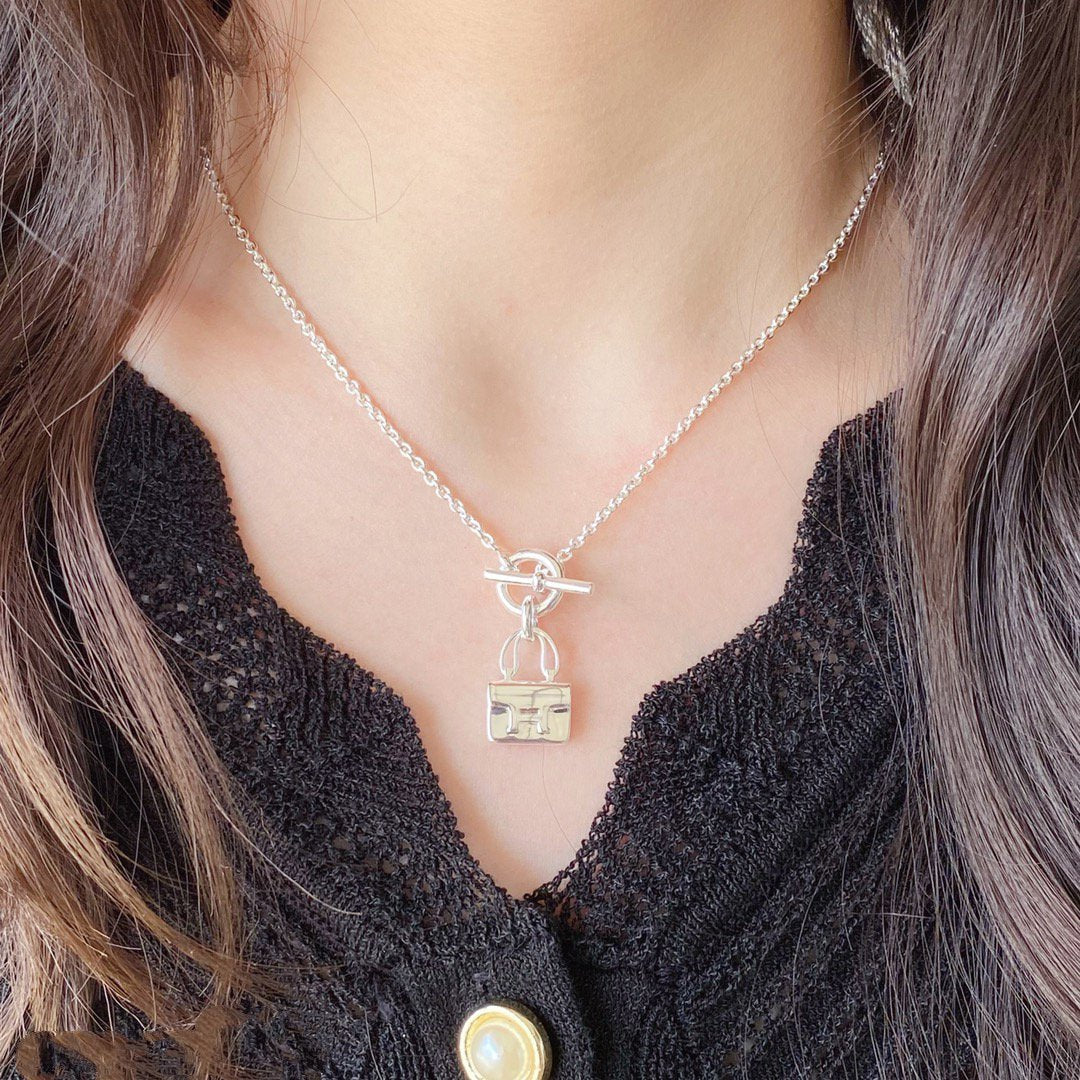 [Riva Jewelry]CONSTANCE PEDANT SILVER NECKLACE