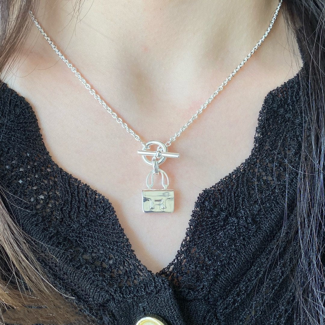 [Riva Jewelry]CONSTANCE PEDANT SILVER NECKLACE