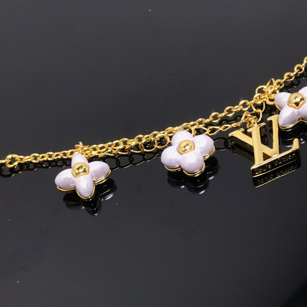 [Riva Jewelry]LOGO 6 MOTIF STAR AND SUN GOLD BRACELET