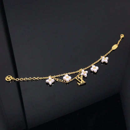 [Riva Jewelry]LOGO 6 MOTIF STAR AND SUN GOLD BRACELET