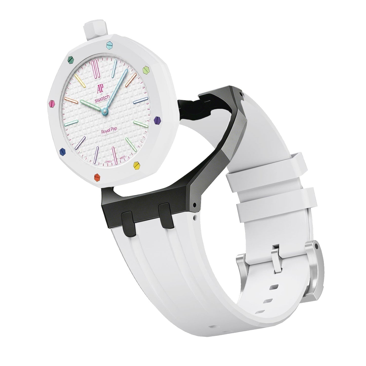 [Riva Jewelry]Royal Oak Pop Exclusive Bioceramic Case & Silicone Strap Mix Color