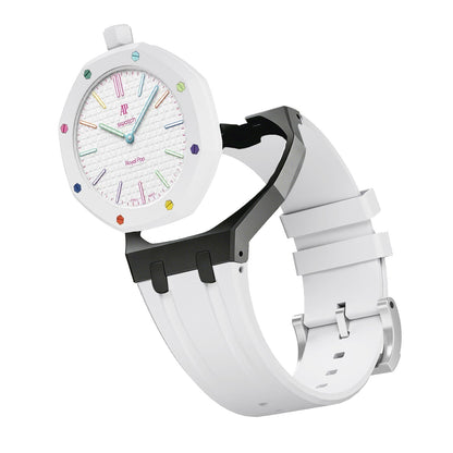 [Riva Jewelry]Royal Oak Pop Exclusive Bioceramic Case & Silicone Strap Mix Color