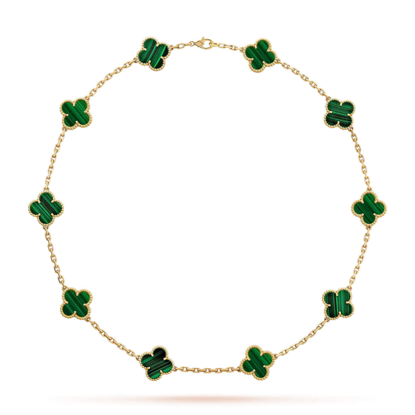 [Riva Jewelry]CLASSIC LUCKY 10-MOTIF CLOVER NECKLACE GOLD COLLECTION