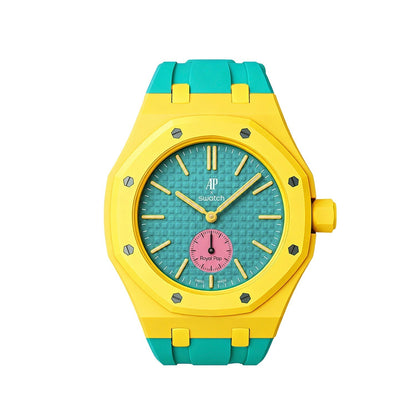 [Riva Jewelry]Royal Oak Pop Exclusive Bioceramic Case & Silicone Strap Mix Color