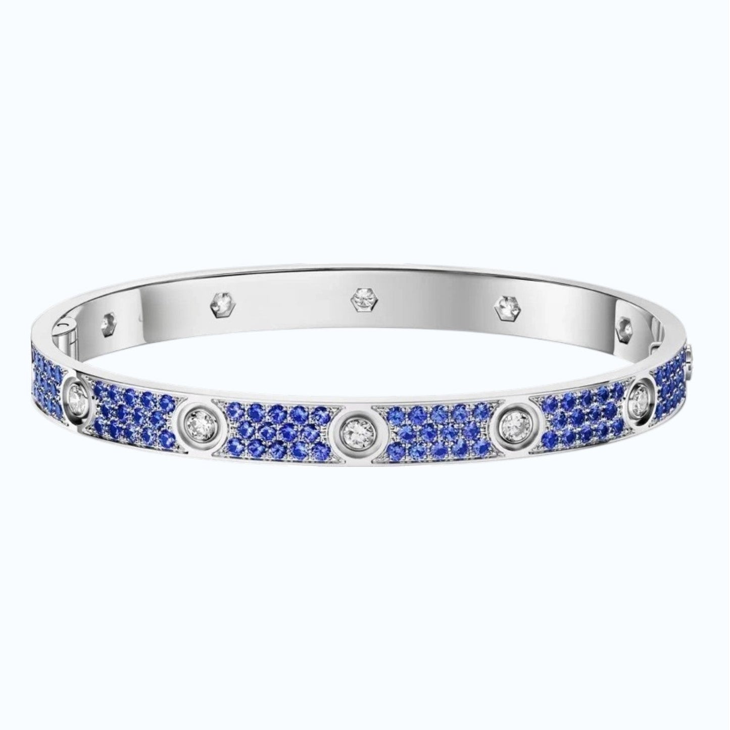 [Riva Jewelry]CLASSIC 6.1MM LOVE BRACELET 10-DIAMOND FULL PAVÉ