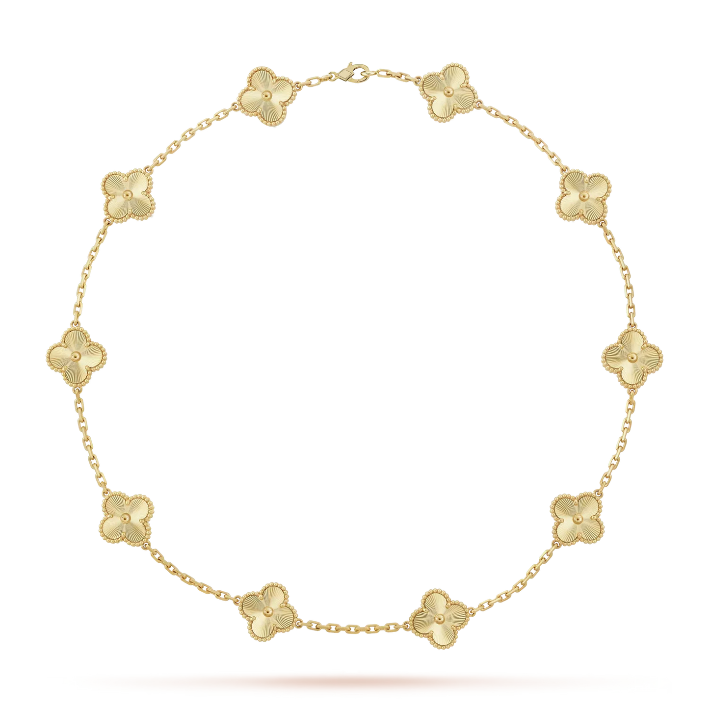 [Riva Jewelry]CLASSIC LUCKY 10-MOTIF CLOVER NECKLACE GOLD COLLECTION