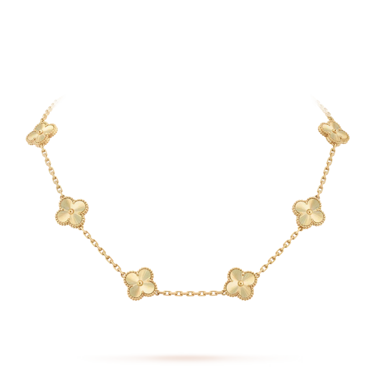 [Riva Jewelry]CLASSIC LUCKY 10-MOTIF CLOVER NECKLACE GOLD COLLECTION