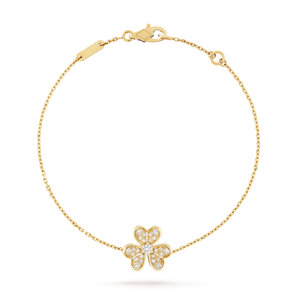 [Riva Jewelry]LUMINOUS BLOSSOM SINGLE-MOTIF CHARM BRACELET