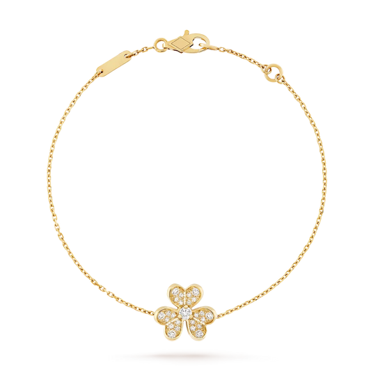 [Riva Jewelry]LUMINOUS BLOSSOM SINGLE-MOTIF CHARM BRACELET