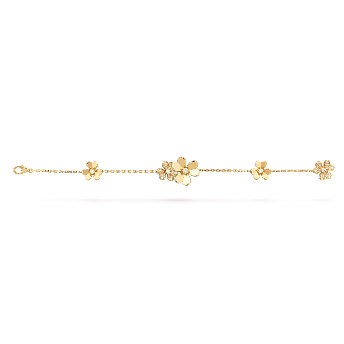 [Riva Jewelry]LUMINOUS BLOSSOM 5-MOTIF CHARM BRACELET