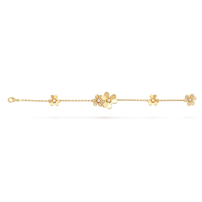 [Riva Jewelry]LUMINOUS BLOSSOM 5-MOTIF CHARM BRACELET